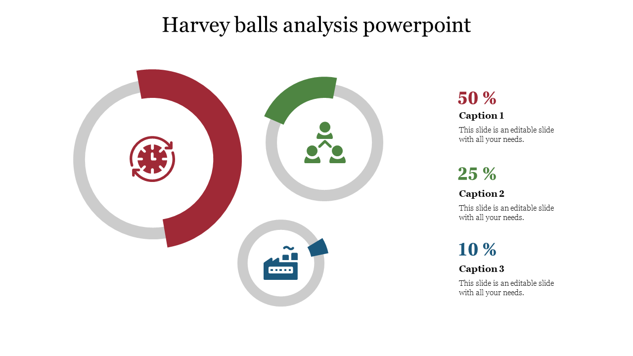 Harvey balls analysis powerpoint